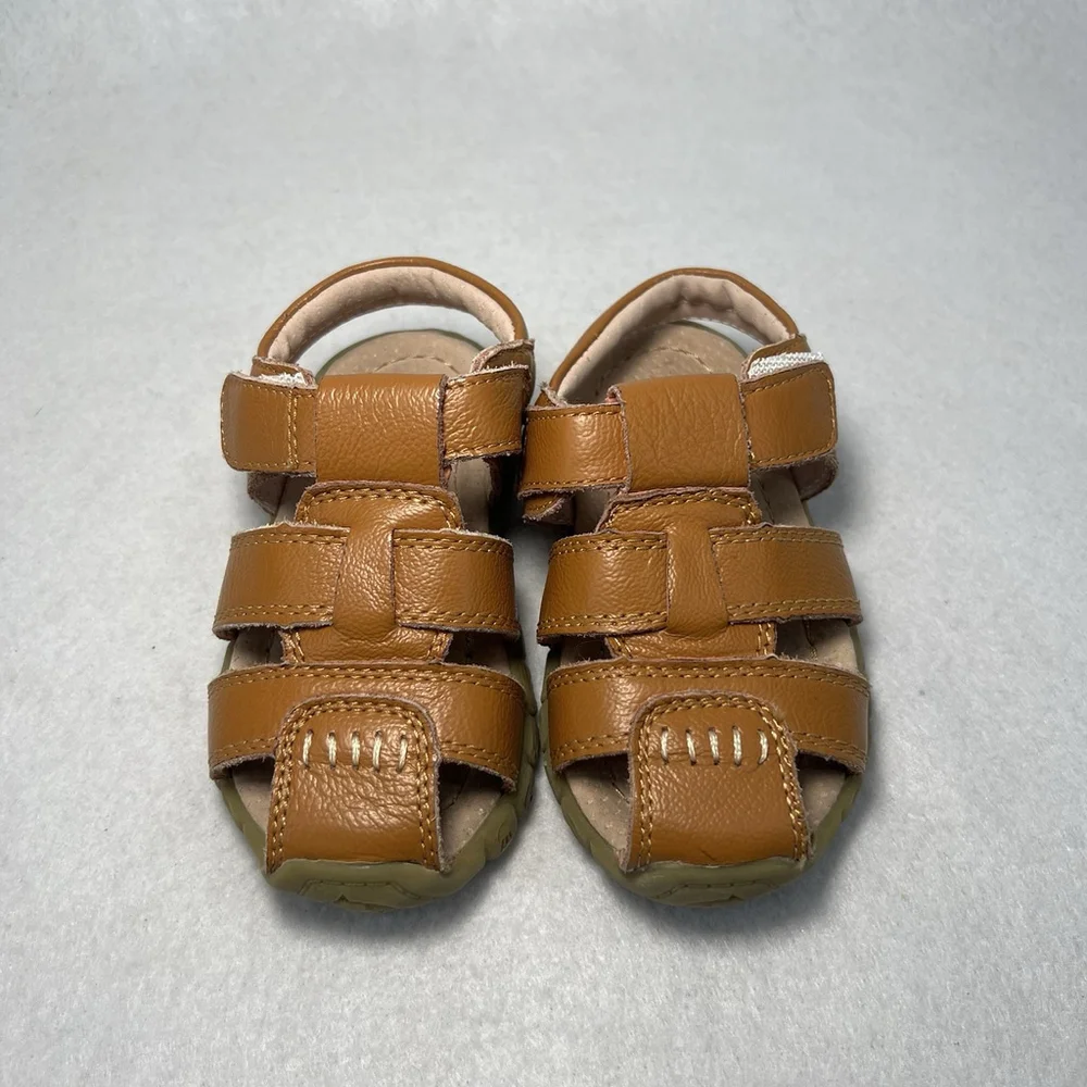 Baby Sandals Summer Rubber Sole Boys Infant Straps Girls Shoes 0-18 Months